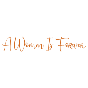 a women is forever quote SVG PNG design with bold lettering, an uplifting message