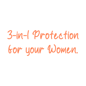in 1 protection for your women quote SVG PNG design with hand-drawn style, an uplifting message