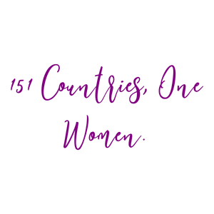 151 countries one women quote SVG PNG design with bold lettering, an uplifting message