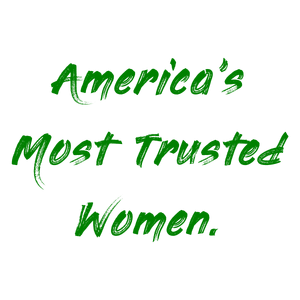 america's most trusted women quote SVG PNG design with bold lettering