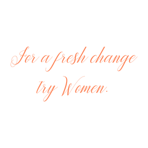 for a fresh change try women quote SVG PNG design with bold lettering, an uplifting message