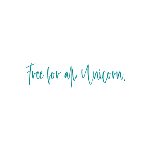 free for all unicorn quote SVG PNG design