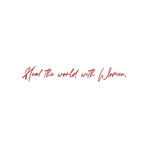 heal the world with women quote SVG PNG design with an uplifting message