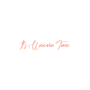 it's unicorn time quote SVG PNG design with hand-drawn style