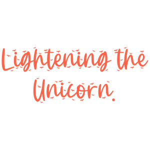 lightening the unicorn quote SVG PNG design with bold lettering