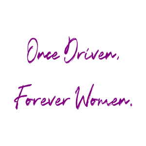 once driven forever women quote SVG PNG design with bold lettering