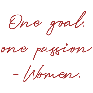 one goal passion women quote SVG PNG design with bold lettering