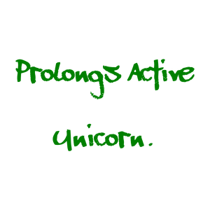 prolongs active unicorn quote SVG PNG design with hand-drawn style, bold lettering