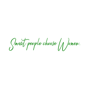 smart people choose women quote SVG PNG design with bold lettering, an uplifting message