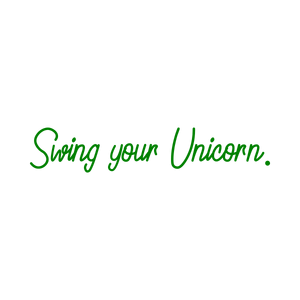 swing your unicorn quote SVG PNG design