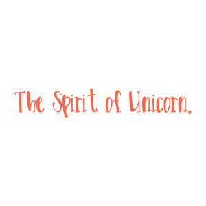 the spirit of unicorn quote SVG PNG design with bold lettering, an uplifting message