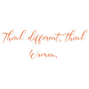 think different women quote SVG PNG design with bold lettering