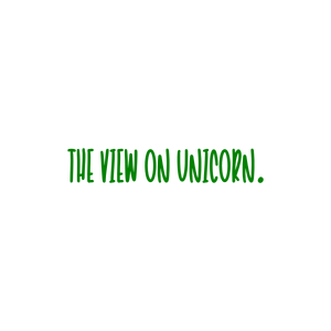 the view on unicorn quote SVG PNG design with bold lettering, an uplifting message