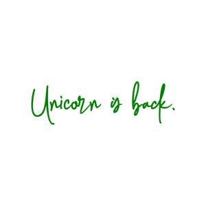 unicorn is back quote SVG PNG design