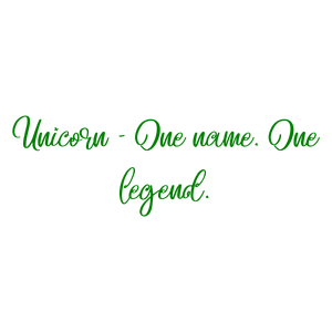 unicorn one name legendo2q550mb50a quote SVG PNG design with bold lettering