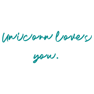 unicorn loves you quote SVG PNG design with hand-drawn style, an uplifting message