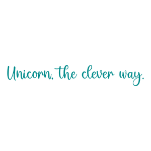 unicorn the clever way quote SVG PNG design with an uplifting message
