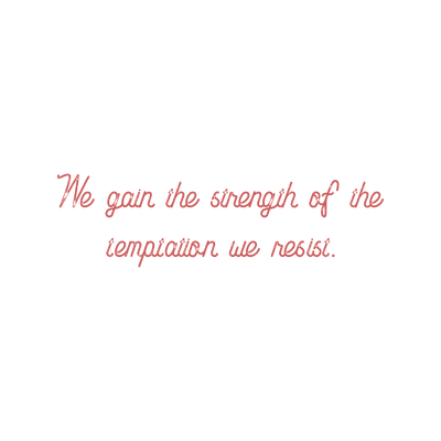 we gain the strength of temptation resist quote SVG PNG design