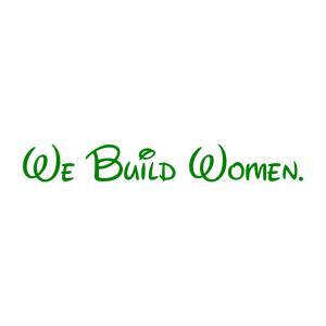 we build women quote SVG PNG design with bold lettering, an uplifting message