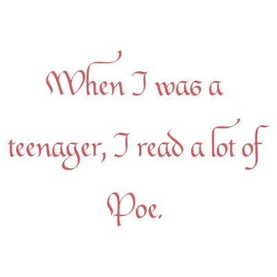 when i was a teenager read lot of poe quote SVG PNG design
