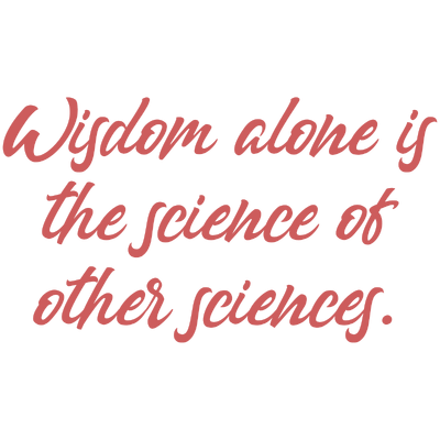 wisdom alone is the science of other quote SVG PNG design