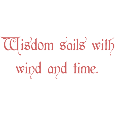 wisdom sails with wind and time quote SVG PNG design