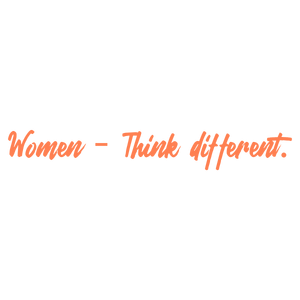 women think different quote SVG PNG design with bold lettering, an uplifting message