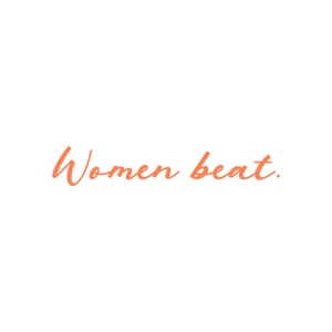 women beat quote SVG PNG design with bold lettering, an uplifting message