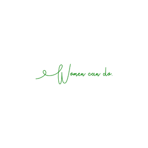 women can do quote SVG PNG design with bold lettering, an uplifting message
