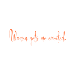 women gets me excited quote SVG PNG design with bold lettering, an uplifting message