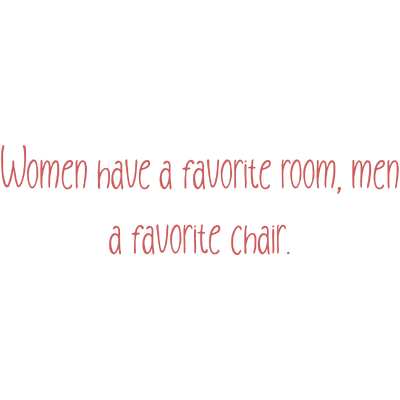women have a favorite room men chair quote SVG PNG design with bold lettering