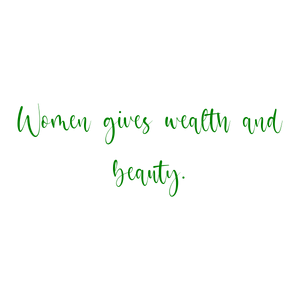 women gives wealth and beauty quote SVG PNG design with hand-drawn style, an uplifting message