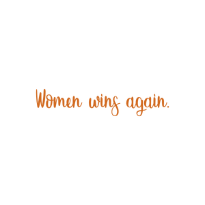 women wins again quote SVG PNG design