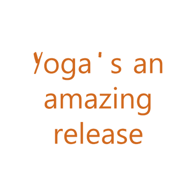 yoga's an amazing release quote SVG PNG design with bold lettering, an uplifting message