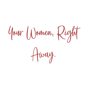 your women right away quote SVG PNG design with bold lettering