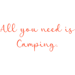 all you need is camping quote SVG PNG design with hand-drawn style
