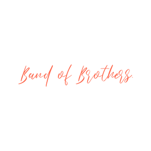 band of brothers quote SVG PNG design with bold lettering, an uplifting message