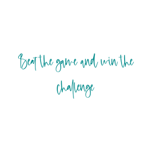 beat the game and win challenge quote SVG PNG design