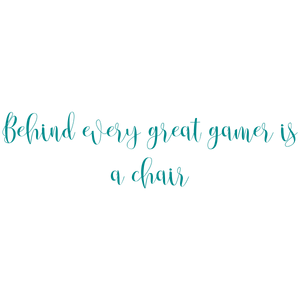 behind every great gamer is a chair quote SVG PNG design
