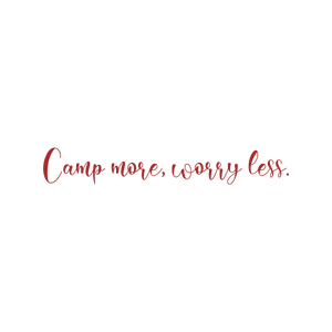 camp more worry less quote SVG PNG design