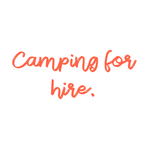 camping for hire quote SVG PNG design with hand-drawn style