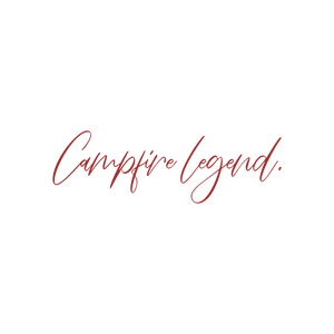 campfire legend quote SVG PNG design with bold lettering