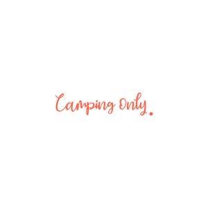 camping only quote SVG PNG design with hand-drawn style