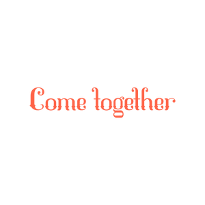 come together quote SVG PNG design with bold lettering, an uplifting message