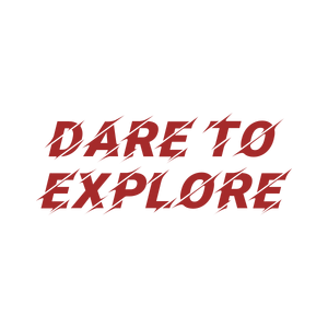 dare to explore quote SVG PNG design with bold lettering