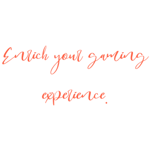 enrich your gaming experience SVG PNG design with bold lettering, an uplifting message