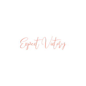 expect victory quote SVG PNG design with bold lettering, an uplifting message