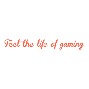 feel the life of gaming quote SVG PNG design with bold lettering