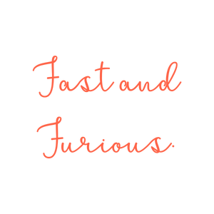 fast and furious quote SVG PNG design with bold lettering