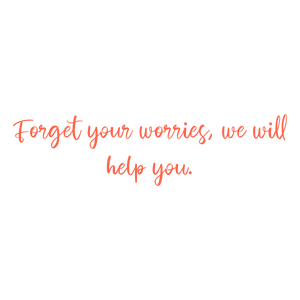 forget your worries we will help you quote SVG PNG design with an uplifting message